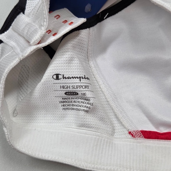 NWT CHAMPION Champion 1660 Women's Super Max Sport Bra 40DDD White Black 6623 - Picture 7 of 8